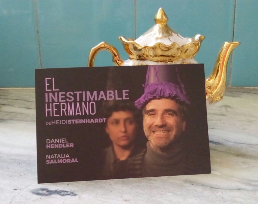 ximepastorino's tweet photo. @El_Inestimable @daniel_hendler @NataliaSalmoral @heiditulh Ayer en Espacio Callejón. Viví una experiencia emocionante.
Impecables actuaciones de una obra espectacular. 
Me gustaría tener más seguidores para poder promocionarla mejor. 

#ElInestimableHermano
#VivaElTeatro
#Teatro https://t.co/6VoMIwvQiF