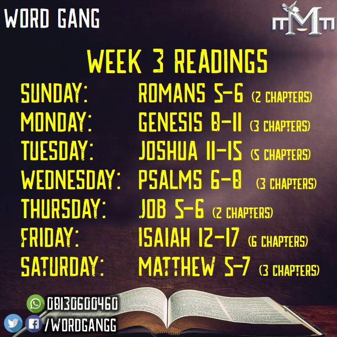 WordGangg's tweet photo. Week 3 readings @WordGangg @DafidiKunle @MMMToday https://t.co/R2CmiluwEZ
