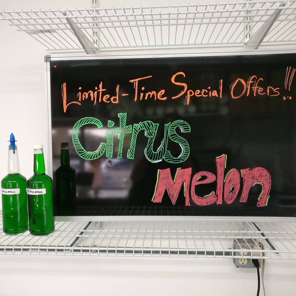 CaseysSnowballs's tweet photo. Happy Spring Break! We're serving up a special flavor for the week: citrus melon! It's a refreshing and spring-y flavor. Come on by for a sample or a snowball and have a great weekend. https://t.co/Ip3sZ1hzBK