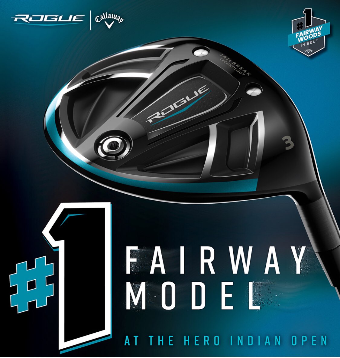 CallawayTour's tweet photo. #JailbreakTechnology. #SuperiorBallSpeed. #Rogue #TeamCallaway. #ChromeSoft #NumberOne. #Europeantour #CallawayGolf #HeroIndianOpen https://t.co/A4V56wBQJp