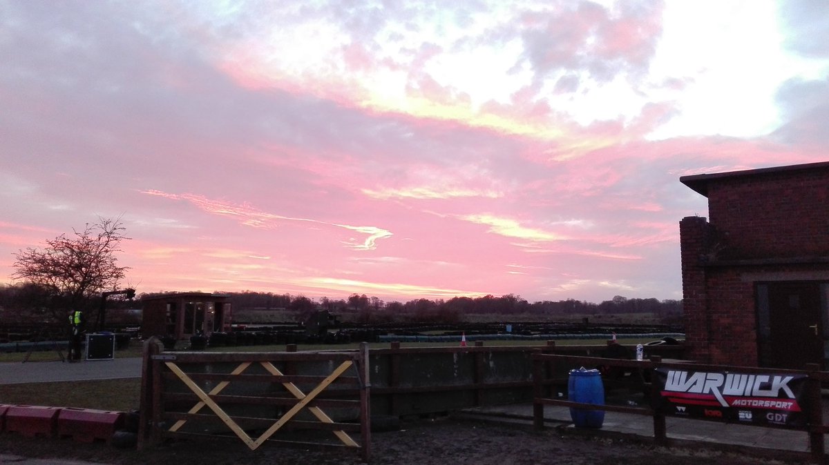 OUMDC's tweet photo. 27th in the final enduro, we end the day with a beautiful sunset over the circuit. We'll be back in 2 weeks at clay pigeon #BUKC2018 #MakeYourMark https://t.co/45VVyt0AZM