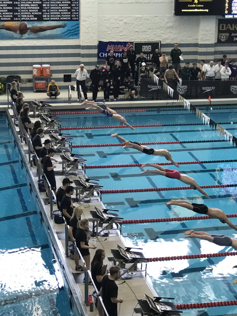 AHSHighlanders's tweet photo. Let’s go Highlander Men’s Swimmers! Good luck in State Finals at Oakland University! We are PROUD of you. #AHSHighlanders #HighlanderPride https://t.co/fXftkAG44q