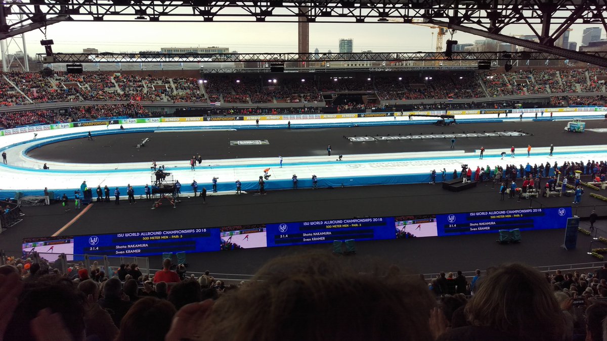 Nederlanders weer geweldig in Amsterdam! #schaatsen