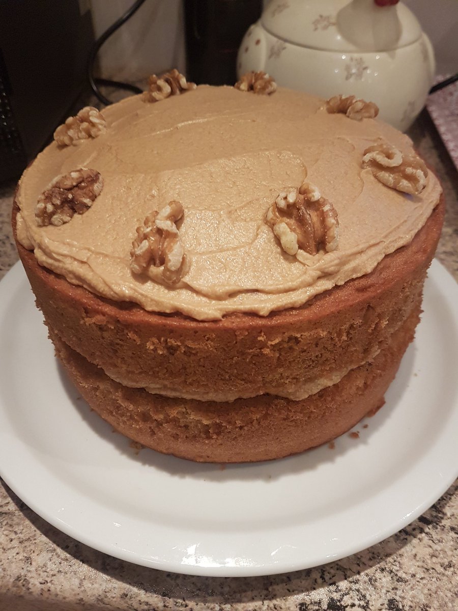 hellymoo's tweet photo. #MamaMoos coffee and walnut cake ready for tomorrow. It's a beast 😂😂 https://t.co/4f6v1TxcOp
