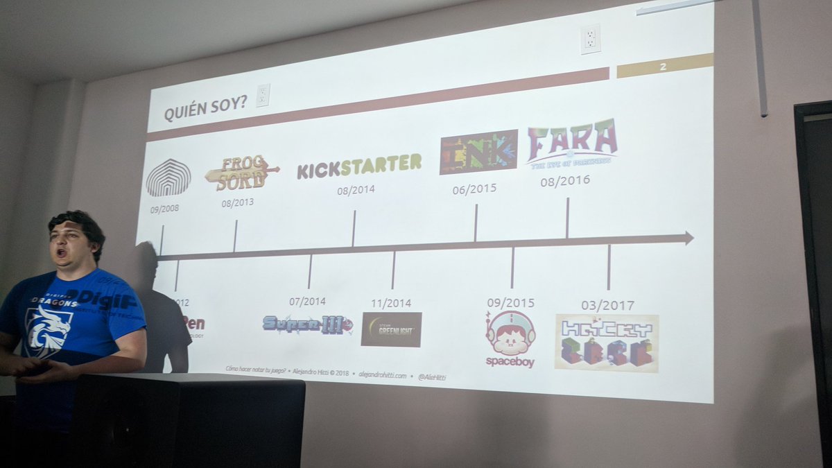 UnityLATAM's tweet photo. En el Unity User Group CDMX, Alejandro Hitti de @HyperBeard nos platica sobre marketing para juegos. https://t.co/kj7o1jmPVF
