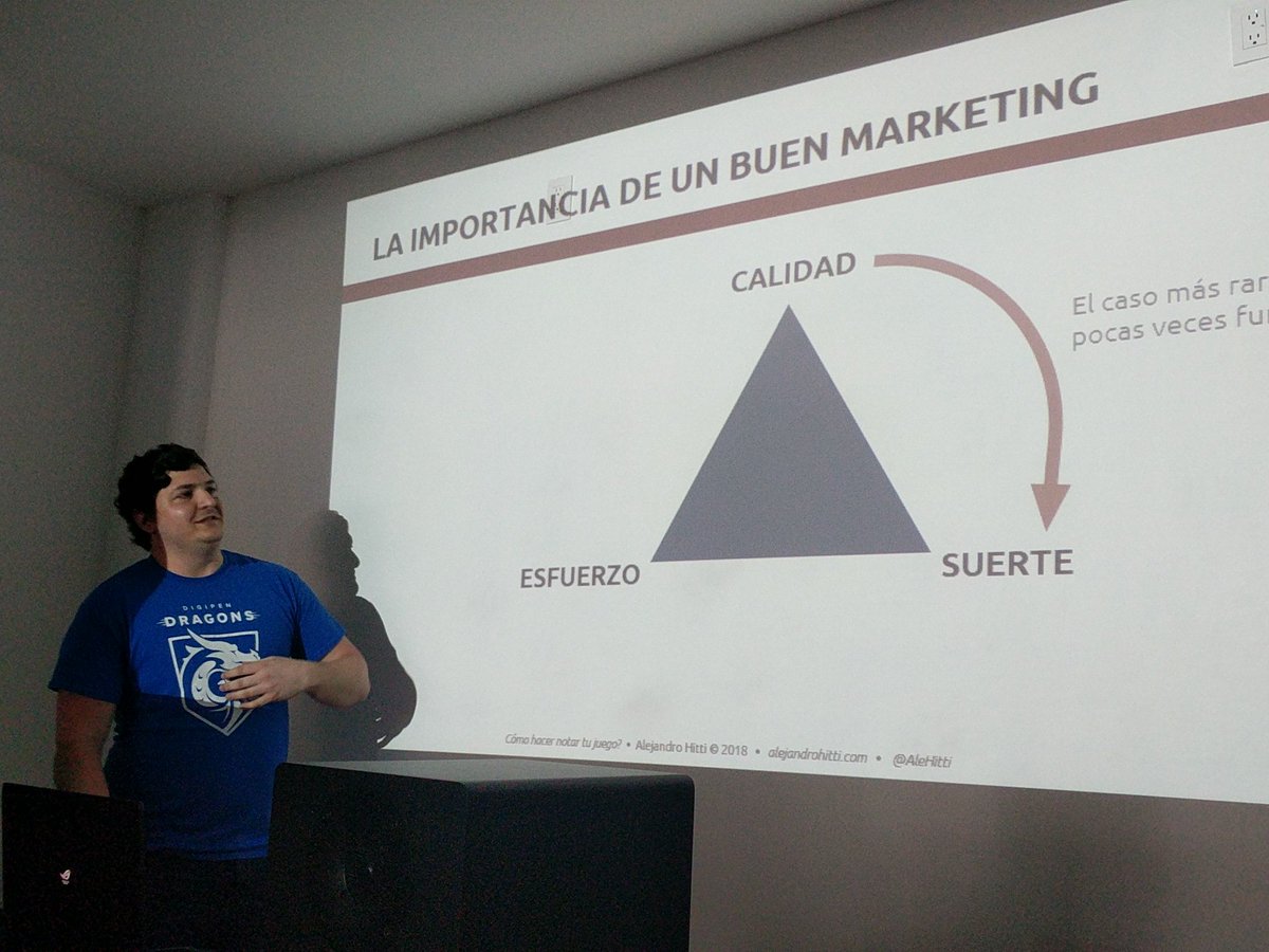 UnityLATAM's tweet photo. En el Unity User Group CDMX, Alejandro Hitti de @HyperBeard nos platica sobre marketing para juegos. https://t.co/kj7o1jmPVF