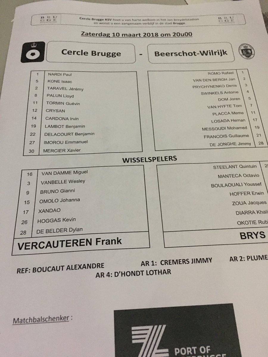 kbeerschotva's tweet photo. Hierbij de opstellingen voor #CERBEE! #5FORGLORY #TogetherWeBuildHistory https://t.co/xWWWWqCoDV
