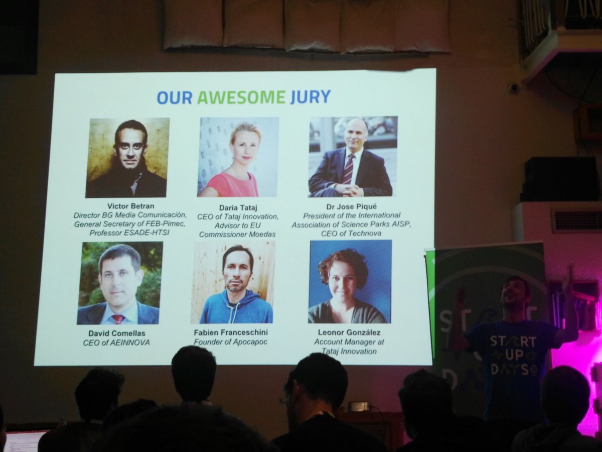 JavierCanas86's tweet photo. Our fantastic jury in EIT Alumni Startup Days #EASD18 #Barcelona @cKIC_Alumni https://t.co/tce0NqGWpK