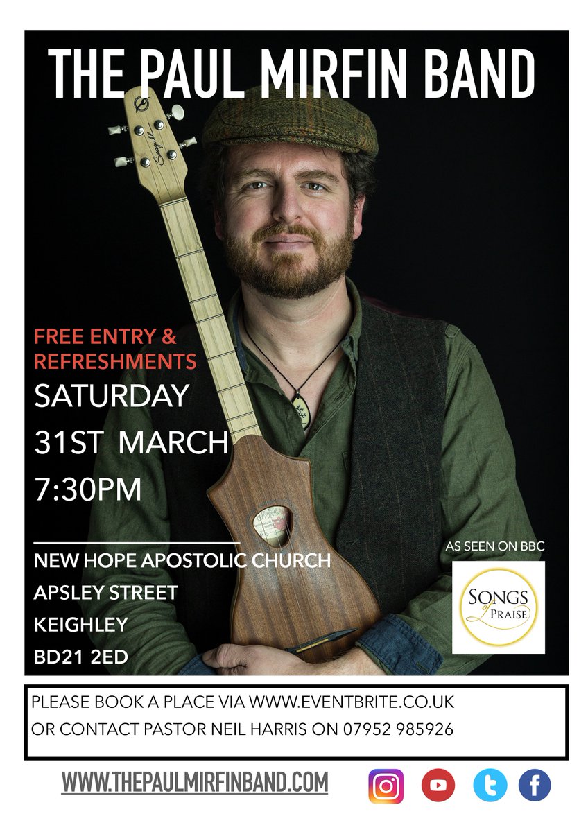 If anyones in Keighley on 31st, come along, this guys awesome.