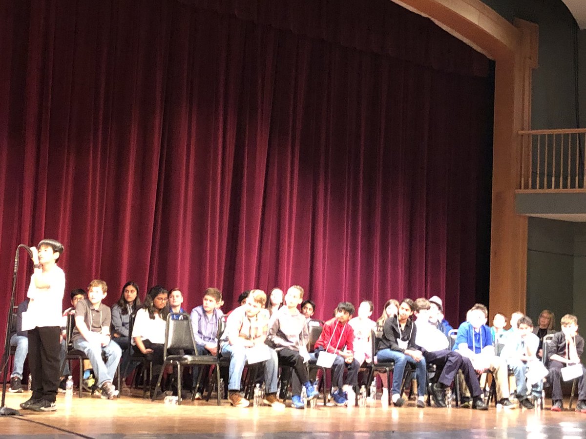 ReadingCramer's tweet photo. Cheering NewMidway-Woodsboro Spelling Bee Champ at County Spelling Bee. #nmwroars #elafcps https://t.co/QnIrOIqC69