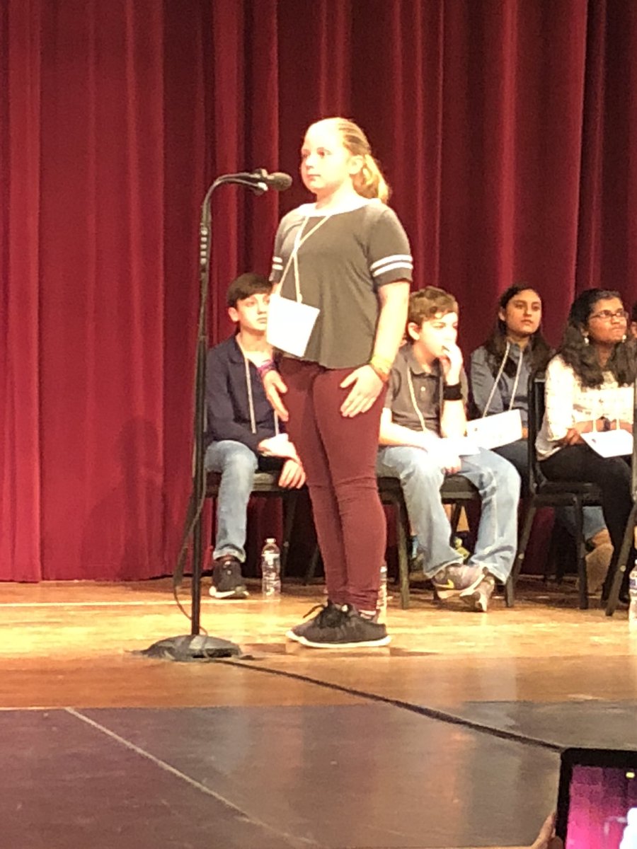 ReadingCramer's tweet photo. Cheering NewMidway-Woodsboro Spelling Bee Champ at County Spelling Bee. #nmwroars #elafcps https://t.co/QnIrOIqC69