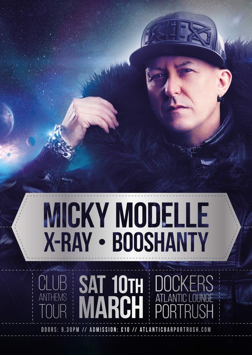 Tonight in #Portrush 
@mickymodelle and Dj X Ray
#Clubland