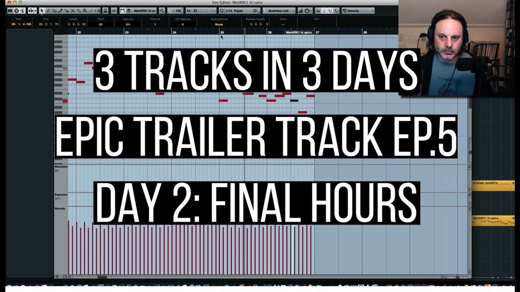 scartabello's tweet photo. New episode up!! 3 Tracks in 3 Days Episode 5 Day 2 part 2 https:https://t.co/ltKbS3UcLy #epictrailer #trailertrack #composition #musicproduction #cubase #livecomposition #orchestration https://t.co/9mEMxLf3SJ