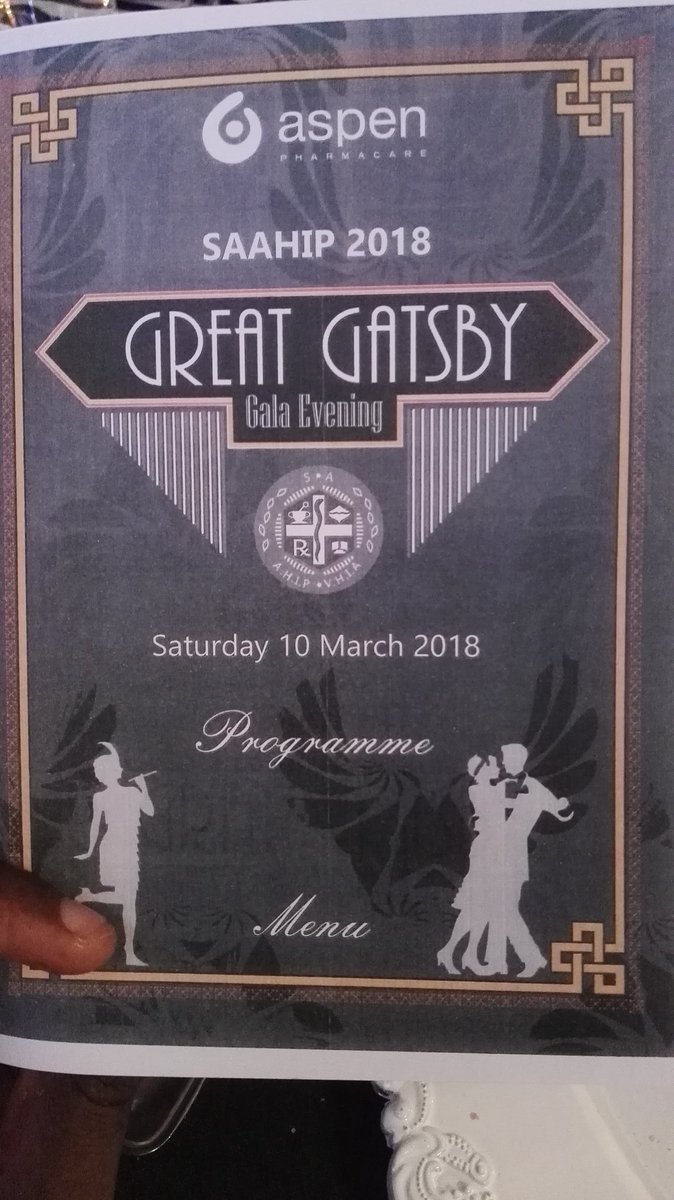 SMU_PHPM's tweet photo. Great Gatsby gala evening. Work hard, play hard , #SAAHIP18 #SAAHIPConference2018 #hcsmSA https://t.co/00BQ9b8Rgs