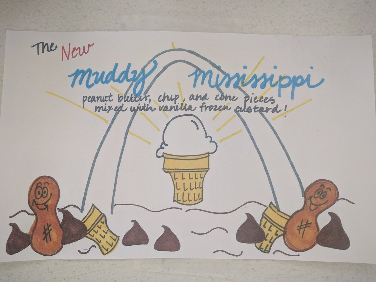 RealTedDrewes's tweet image. HUGE NEWS! The new flavor this year is... THE MUDDY MISSISSIPPI! Peanut butter will also now be available in all concretes. #NewFlav #FreeThePB