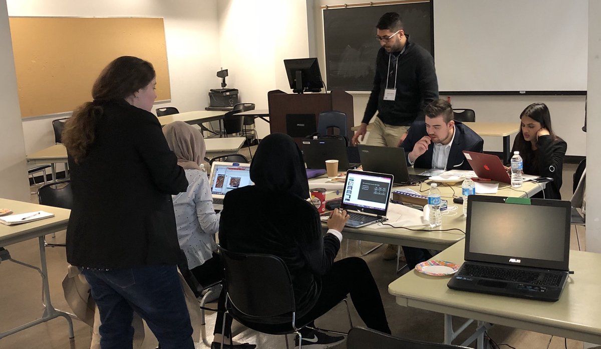 OntarioPlanners's tweet photo. For the past few hours our student teams have been brainstorming and crafting their plans on the case study. We’re getting down to the wire now - less than 1 hour to go before the competition closes and it’s time for their presentations! #oppicc #futureRPPs #PlanningStudents https://t.co/MEZCuRGEnu