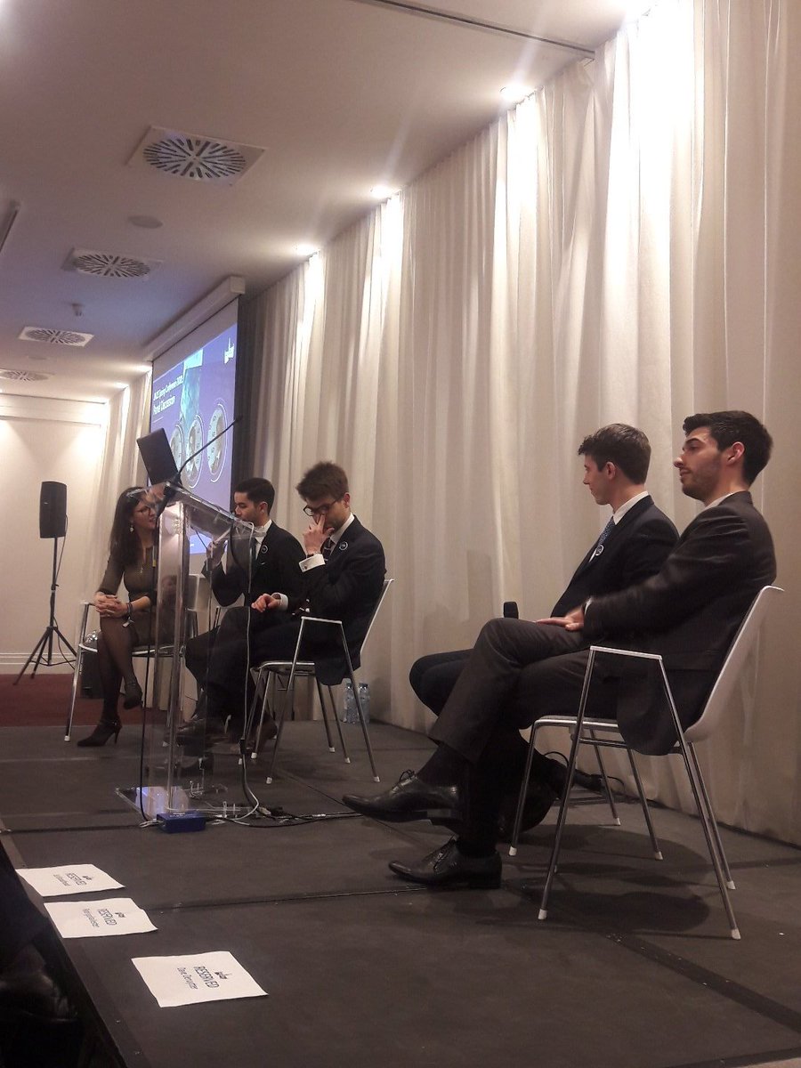 So proud of the <a href="/JADEnetwork/">Jade Network</a> ExBo talking about their experience as leaders of the European Confederation of Junior Enterprises  ❤ #JSC18