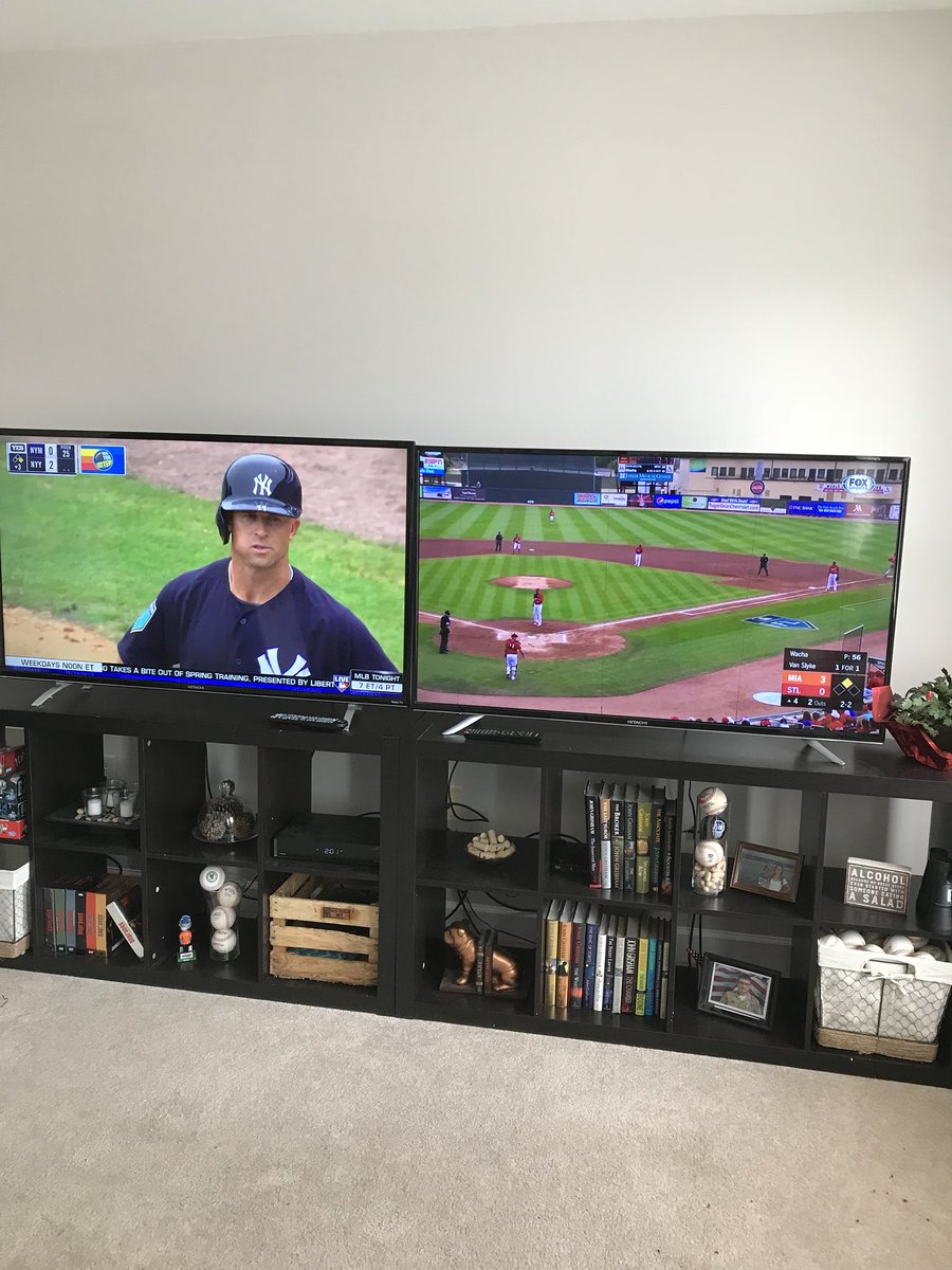 MiLBbestclubbie's tweet photo. I guess the important thing is I can admit, I might have a problem.... #LoveMeSomeBaseball #ItsOnlySpringTraining #MLB.TV https://t.co/T7j5RyGBmO