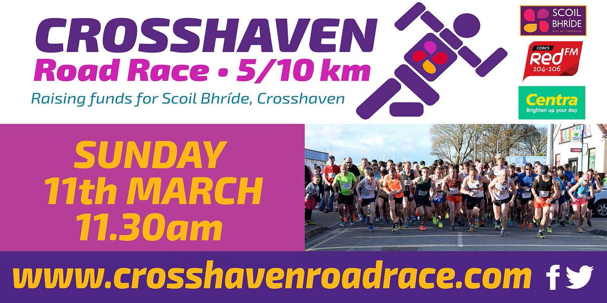 Crosshaven8km's tweet image. **12 HOURS UNTIL REGISTRATION CLOSES**

Don’t forget to sign up online to avail of the online-discount.
crosshavenroadrace.com
Entry fee on the morning is €15 for the 5km and €20 for the 10km. Children’s race is €10 per child.
@jbuckleysports @Carrigdhounnews @SportsTiming
