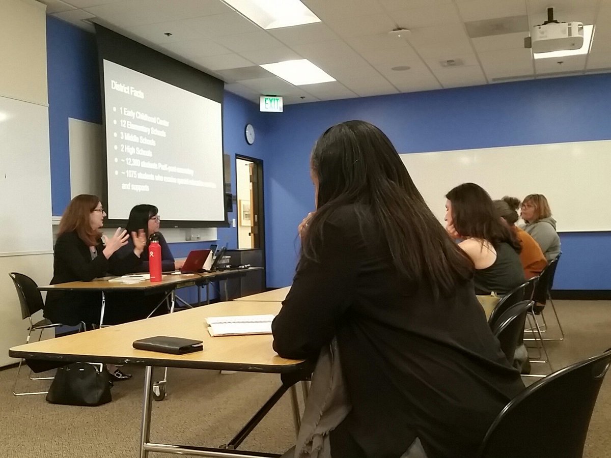 ECET2BayArea's tweet photo. "Students who feel safe and belong to a community will learn" - Holly Wade on her lessons learned while at PAUSD #ECET2BayArea #edchat #teacher2teacher https://t.co/rZig5xkO1r