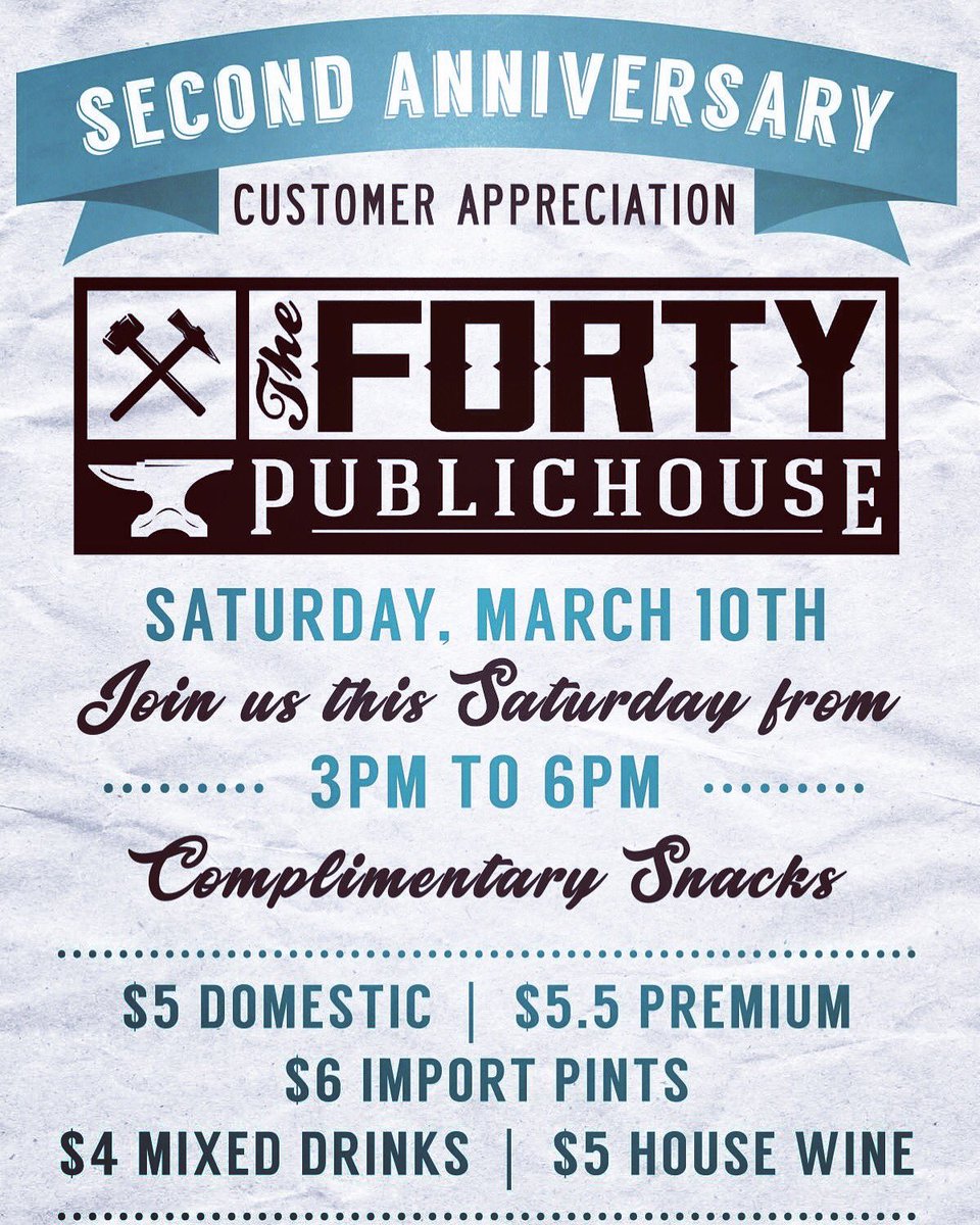 Thank you so much for 2 great years (and many more to come). Join us today for the celebration!