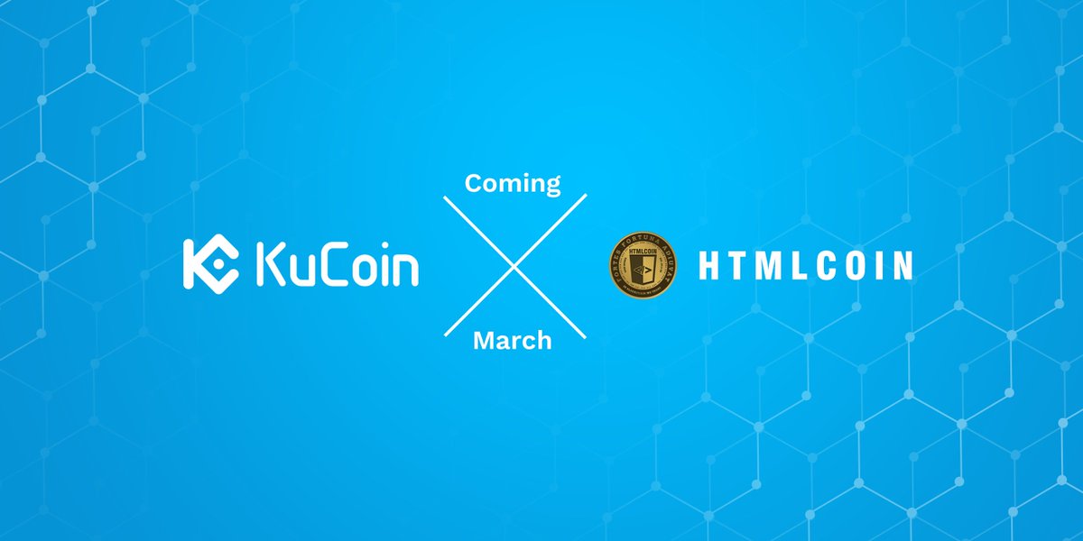 The <a href="/kucoincom/">KuCoin</a> exchange is coming soon! 

Latest Update: Currently, the Kucoin operations team is in the process of integrating <a href="/HTMLCOIN/">HTMLCOIN</a>. Our team has not been given a set date but it will be soon. 

Our goal is to be as transparent to the community as we are permitted.