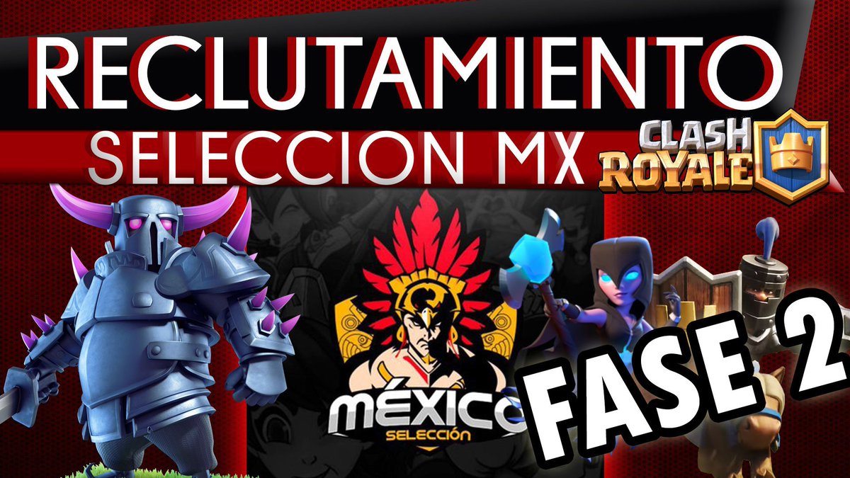 Hoy 7:00 P.M. CDMX DÍA 3 DE LA FASE 2 DE LOS BRACKETS DE RECLUTAMIENTO PARA LA <a href="/SeleccionCRmx/">Team México CR</a> 
<a href="/Anaban_Cr/">Anaban ✨</a> , <a href="/DarkLightCR/">Dark Light</a> y muchos mas pros
En vivo en mi canal youtube.com/drbrandcr .  
Invitados <a href="/Mexicool_cr/">Vega Light - Mexicool</a> 
Sorteo en Directo HOY de 2 tarjetas de 100 pesos. RT y Follow.