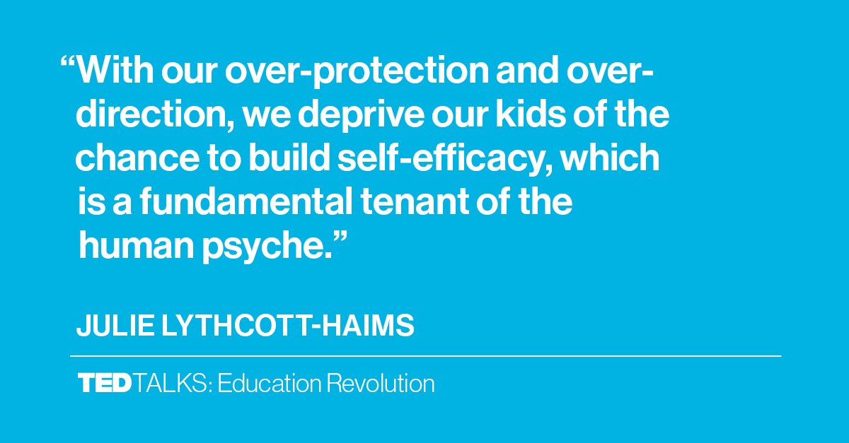 Want successful kids? Don’t micro-manage them: t.ted.com/icP3W16 @DeanJulie