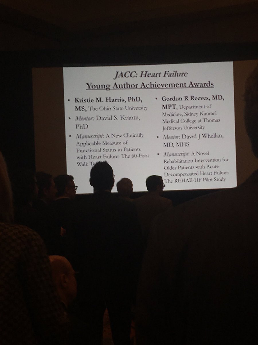 mfiuzat's tweet photo. Young author awards - A New Clinical Assessment the 60 Ft walk test and Cardiac Rehab in ADHD patients #Jacchf #ACC18 @coconnormd @JACCJournals https://t.co/tUsCpMfFpA