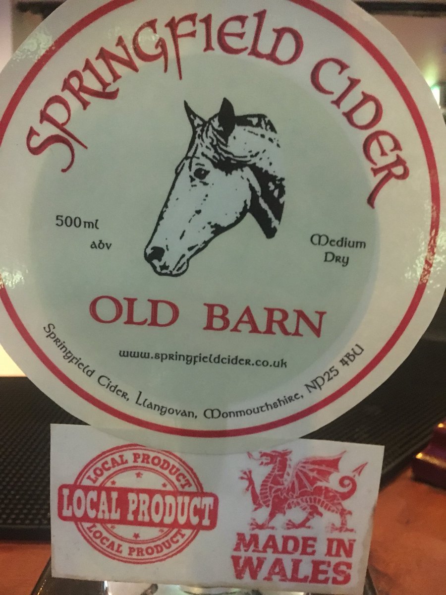 tyseidr's tweet photo. The truly delightful ‘Old Barn’ medium dry cider from #SpringfieldCider has joined us this evening.
💯% 🍎 💯% made in 🏴 https://t.co/yTIE0M3zVd
