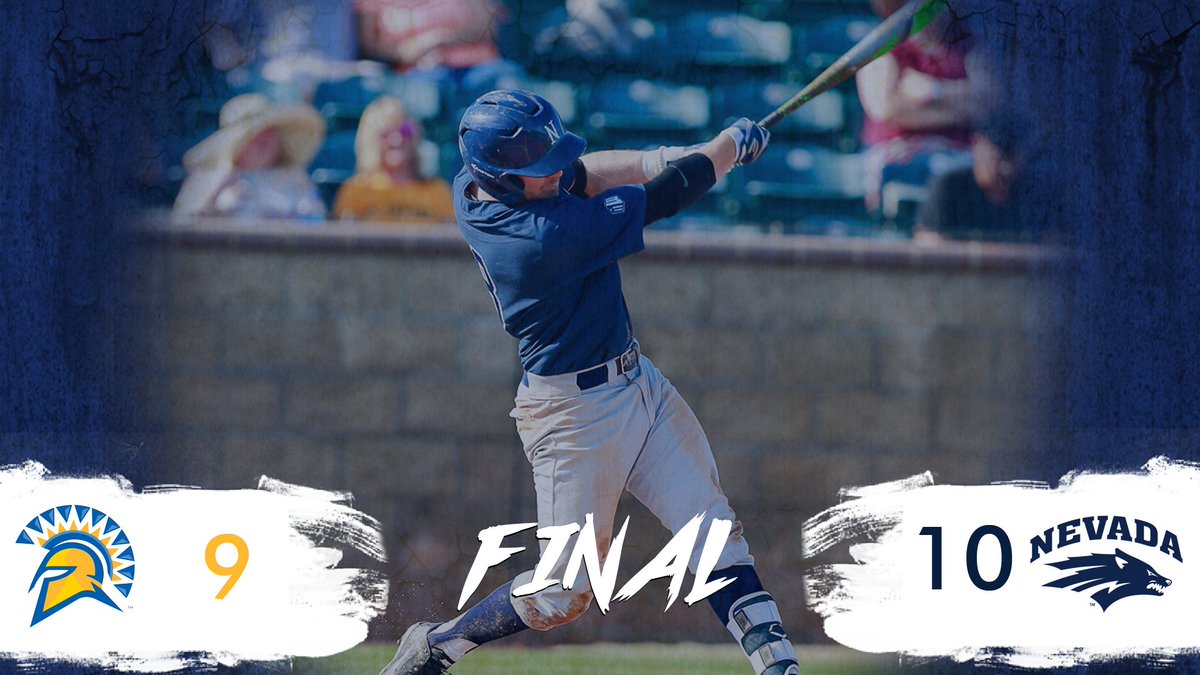 NevadaBaseball's tweet photo. FINAL | DO YOU BELIEVE IN PECCOLE MAGIC? Zamora walks it off for the Wolf Pack to win the series against SJSU! Come back tomorrow for the final game in Reno against the Spartans at 1 p.m. #BattleBorn https://t.co/Dlm5fFXide