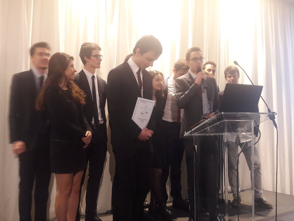 Congrats to Junior Centrale Supelec for the Most #Innovative Project Excellence Award at #JSC18! <a href="/JADEnetwork/">Jade Network</a> <a href="/cnje/">Junior-Entreprises</a>