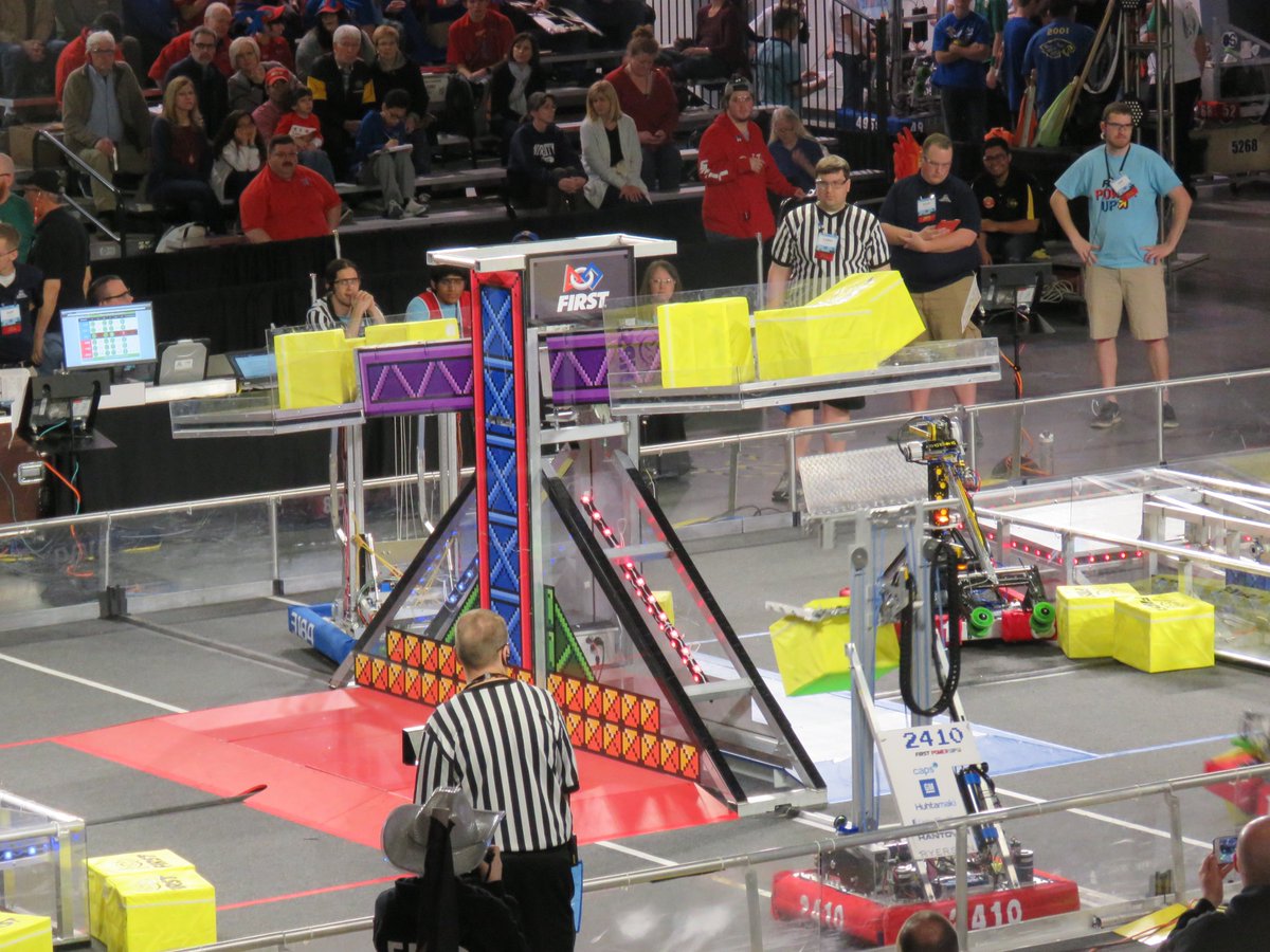 FRCTeam2345's tweet photo. Team members went to the Kansas City Heartland Regional today to check out the game and support the teams competing this weekend. #FIRSTRobotics #morethanrobots #omgrobots @brettcoffman https://t.co/rWMgvgmk6s