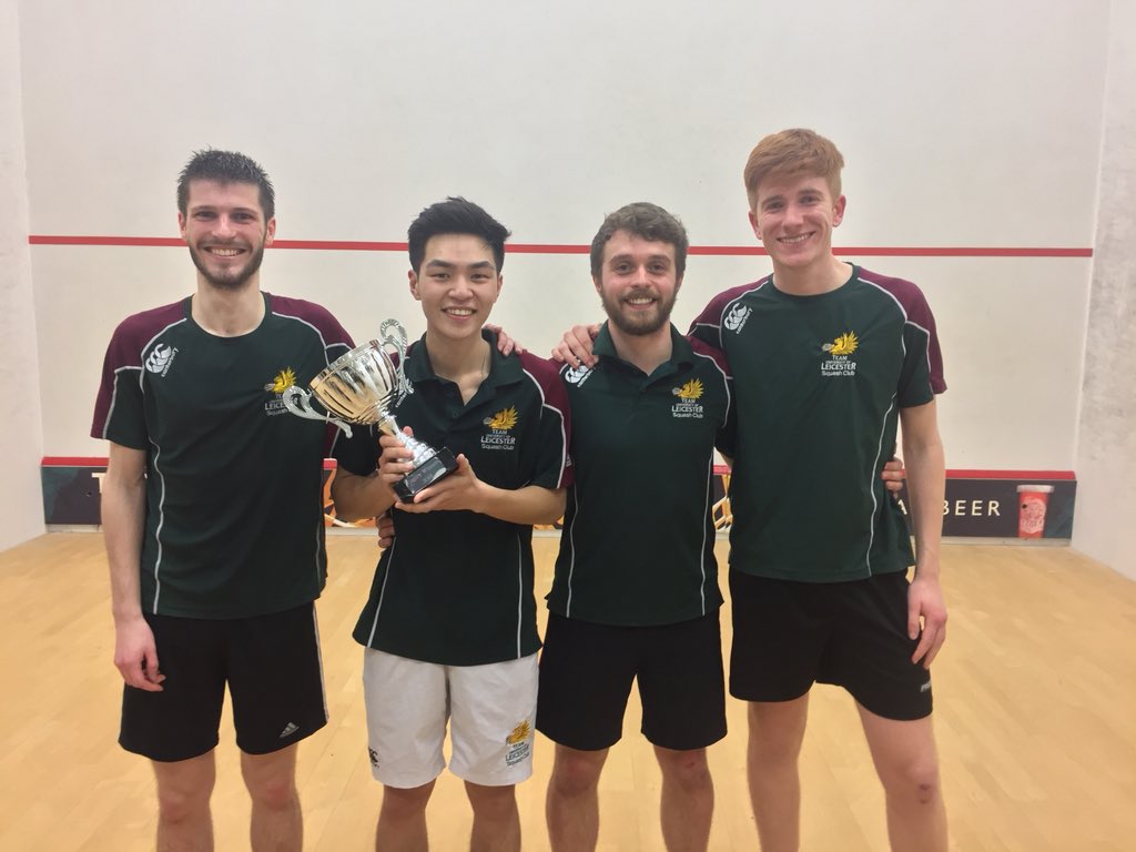 UOL_Sport's tweet photo. *Official Varsity Score Update* 

@uniofleicester 1️⃣7️⃣ - 6️⃣ De Montfort University. 

A hat trick of wins for the @UoLSquash with the Men’s 1st and 2nds and Women’s 1st! 

Congratulations all involved 👏🏼 

#FearLeics https://t.co/D1JnITQE7k