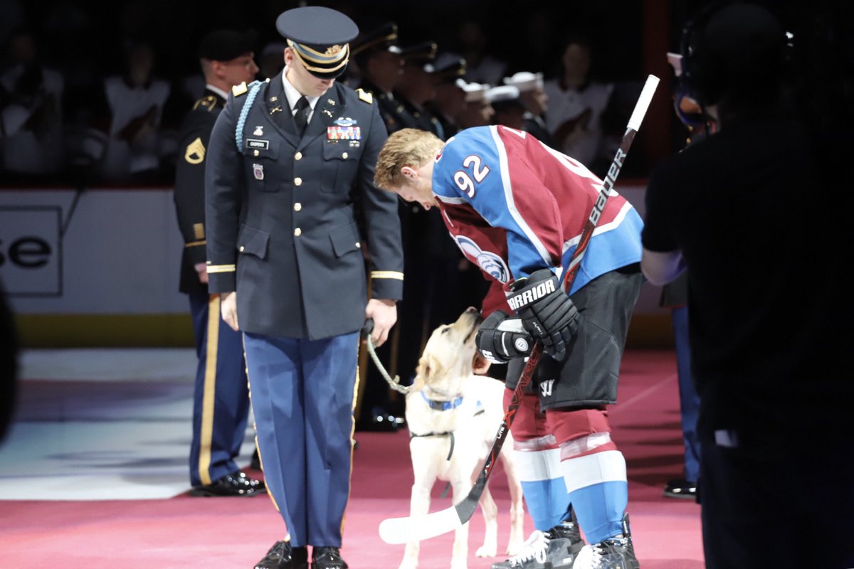 Avalanche's tweet photo. Good boy was good luck!

😍😍😍 #GoAvsGo https://t.co/6Rz1IsnSwc