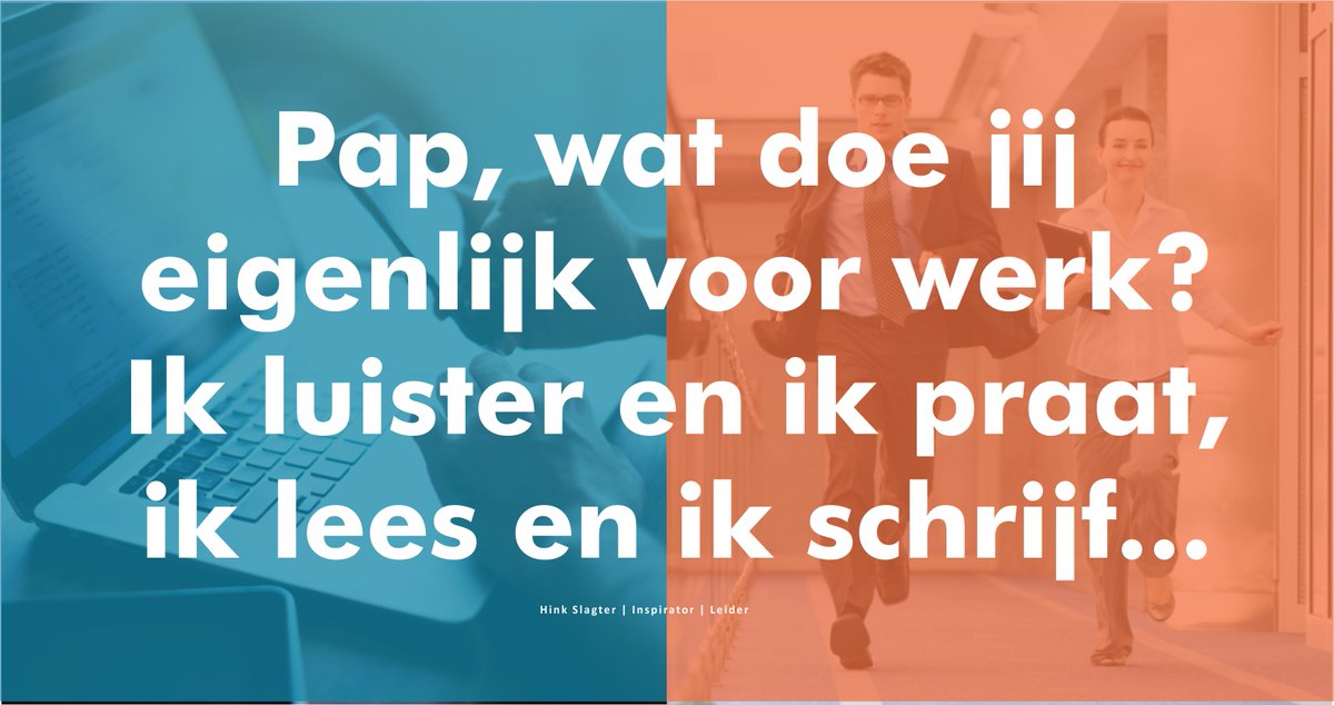 HinkSlagter's tweet photo. Een korte blog met een mooie wending. Maandag start je een ander #netwerkgesprek! https://t.co/CXdU4daaKK https://t.co/u7ISdrao3f