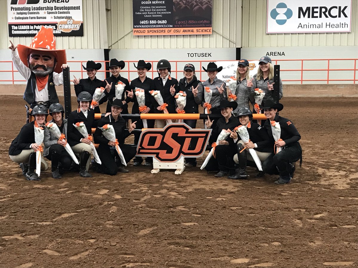 These seniors have meant so much to our program over the last 4 years so we had to send them off the right way! #okstate #TWR