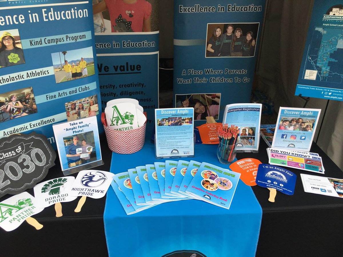 amphifoundation's tweet photo. Stop by the Amphi Booth (311) at the Tucson Festival of Books and learn more about the Amph Family! I spy some Amphi Foundation flyers on the table! ☺️👏 #DiscoverAmphi https://t.co/W7RecNAf1k