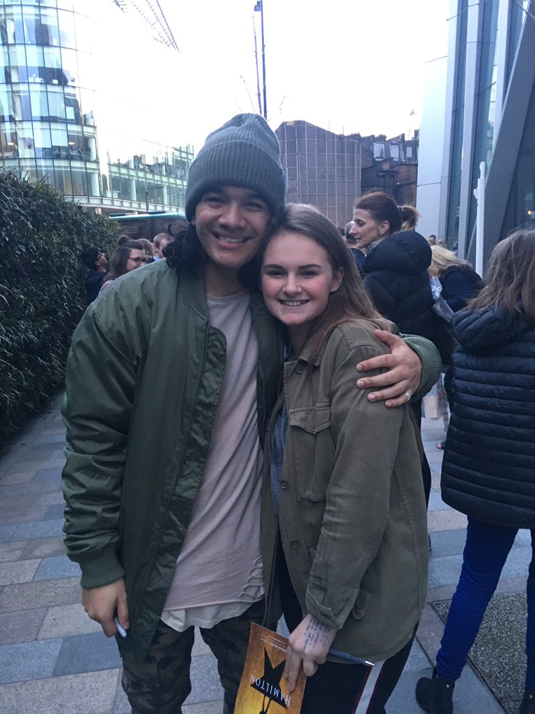 DaisyBeddall's tweet photo. @CleveRSeptember @HamiltonWestEnd You were amazing today!! Thank you so much for the picture! https://t.co/lM0LXeAYlR