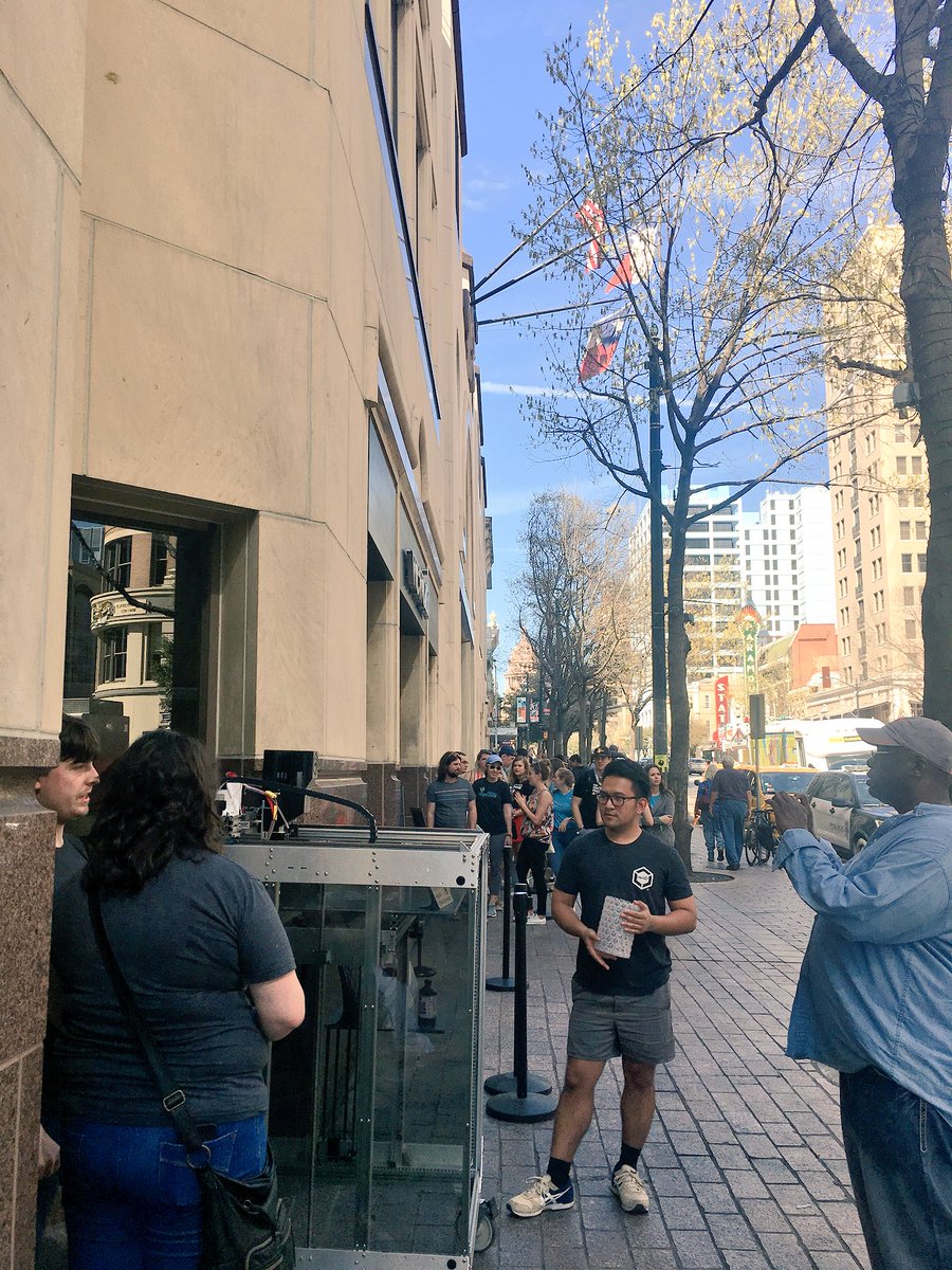 re3Dprinting's tweet photo. It’s a beautiful day to be outside! Come hang out at the @WeWork #RechargeOasis with Gigabot X and our team https://t.co/BpTjLbwzdc