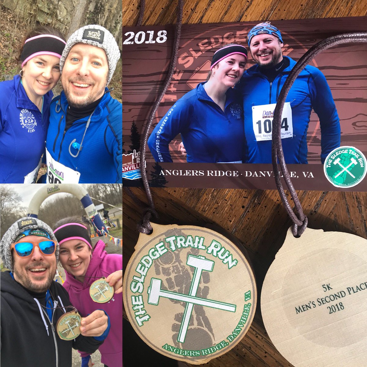JonnyFairplay's tweet photo. 2nd place Men’s 40-49
2nd place Women’s 30-39
Crossed finish at the same time! 🏃♀️ 🏃 ⏱🏁 @jonnyfairplay @caryn.jane @buff_usa @loveyourmelon #thesledge #thesledge5k #5k https://t.co/P4xcWh5yPJ