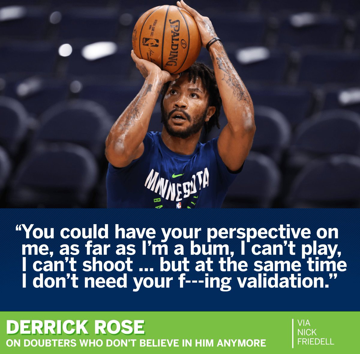 espn's tweet photo. D-Rose says he has no hard feelings toward those who doubt him. https://t.co/Qt2OZVMrJ2