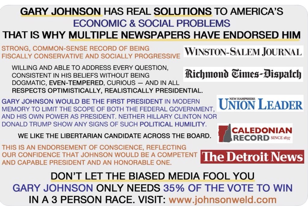 Moonbaby88_'s tweet image. #garyjohnson  💯% QUALIFIED!!