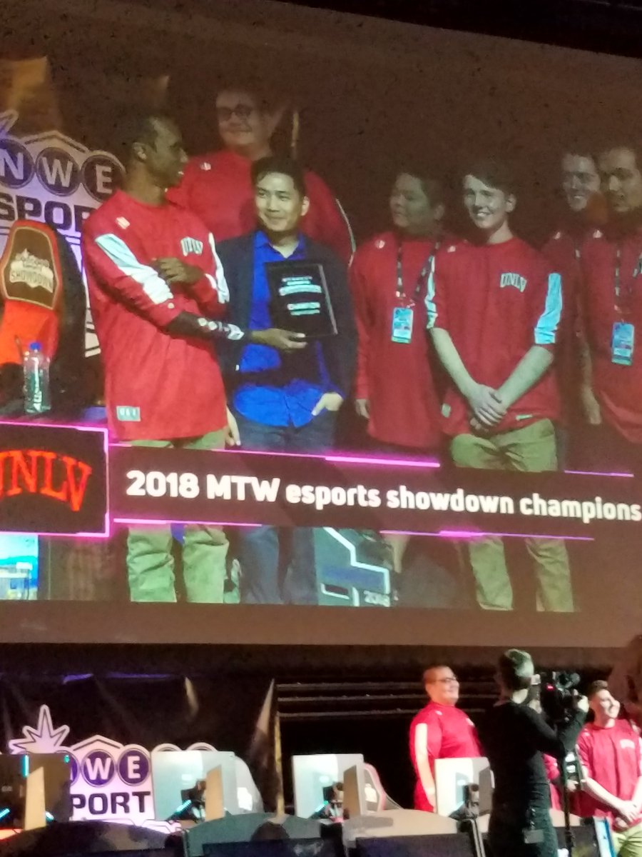 8bit_esports's tweet photo. Your #UNLV Rebels in the Rift claim a 2-0 sweep over @eSportsBSU !! With this and overwatch win. We are your #MWShowdown Champions!! https://t.co/j1CgP5pFiP