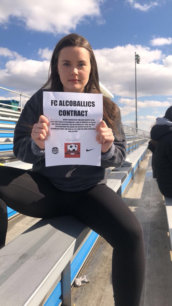 ALCOBALLICS_FC's tweet photo. Co-captain Nicole Sacco will be playing in the midfield position. with her speed she will be a strong sexy force. Welcome to the ALCOBALLICS!!! https://t.co/JGEfMO7OQu