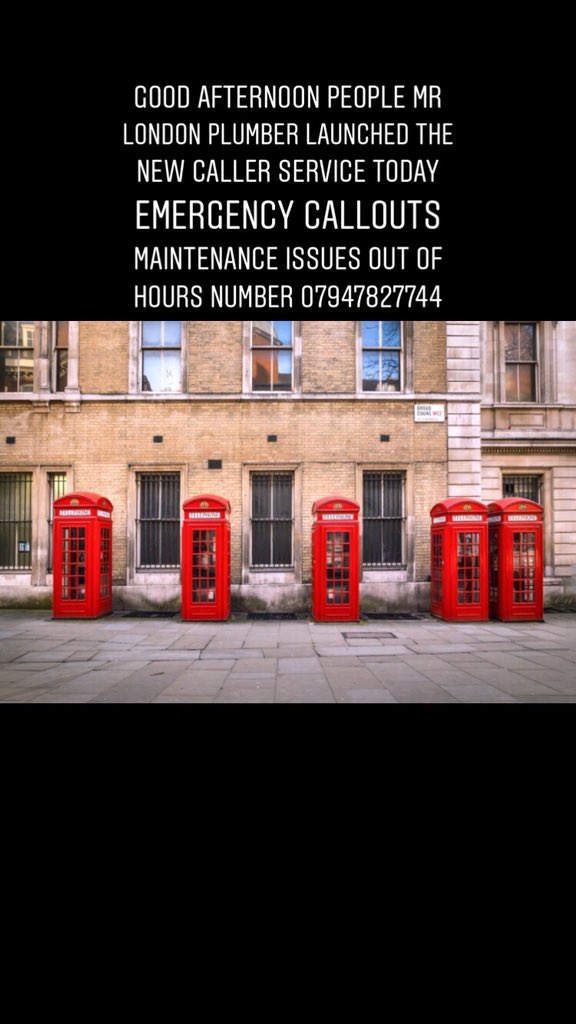 MrLondonPlumber's tweet photo. Saturday evening in London out of hours phone number ☎️ 07947827744 #callout2 #Plumbers #Plumbing #plumbing#london#best#plumber#west#london https://t.co/1aQAruLDs9