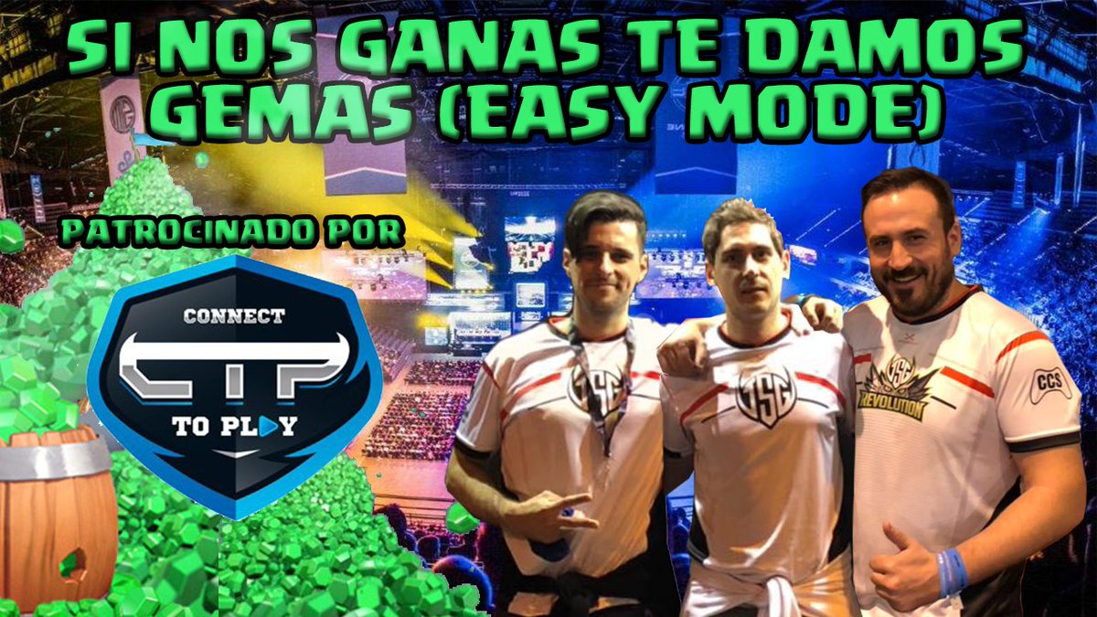 SEGUNDA TEMPORADA  
💎SI ME GANAS TE DOY GEMAS (EASY MODE) 💎

-Para participar con nosotros en directo:
-Suscribirse a mi canal de youtube
-Seguir en Twitter a @ReVoLAimaR y @ConnectToPlayES 
-Hacer RT a este Tweet y poner tu nombre del  juego!
📽️youtube.com/channel/UCkSoF…