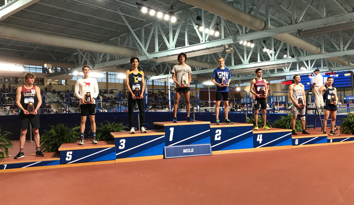 USTFCCCA's tweet photo. Here are the eight men who placed in the mile at #D3TF. https://t.co/L0JFGClk1e