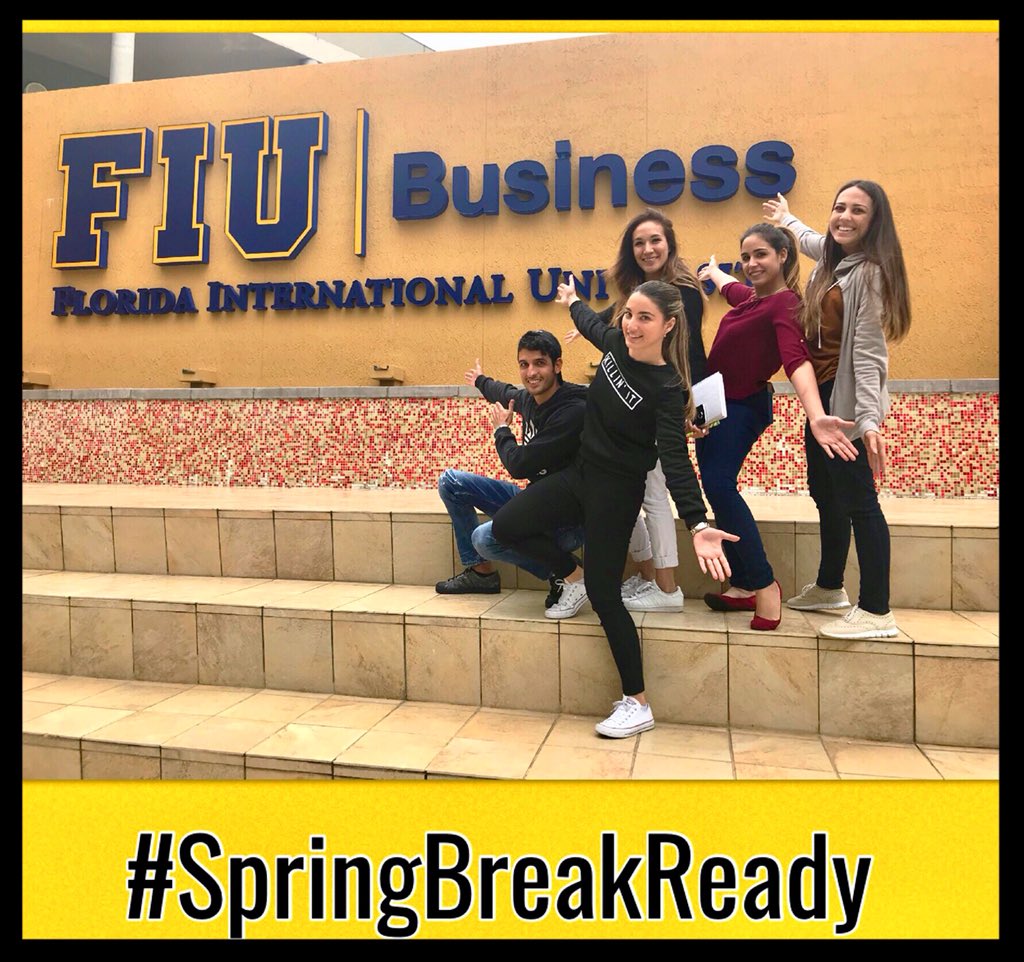 Panthers ready for Spring Break! #sevengers #FIU #BusinessCollege #MarketingMasters #Cohort7 #FIUPanthers #Panthers #springbreak2018 #Workhardplayhard