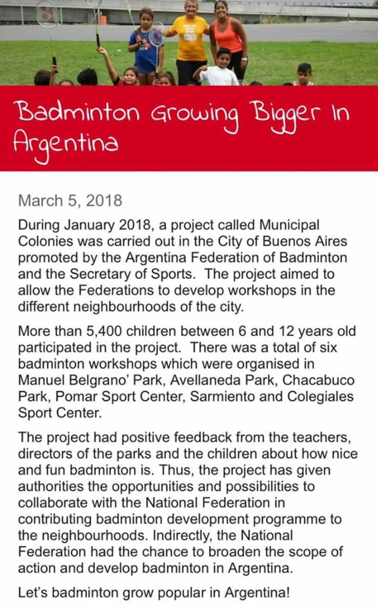 gastonbusso's tweet photo. Trabajo serio y conjunto de @DeportesBA @DeportesAR y la federación de Bádminton tiene repercusiones a nivel internacional. 
Gestión de @loboluisgustavo
@matolop @Colomac @diegosantilli @Charlyyoshida @marianorusconi https://t.co/cKc4kREB30